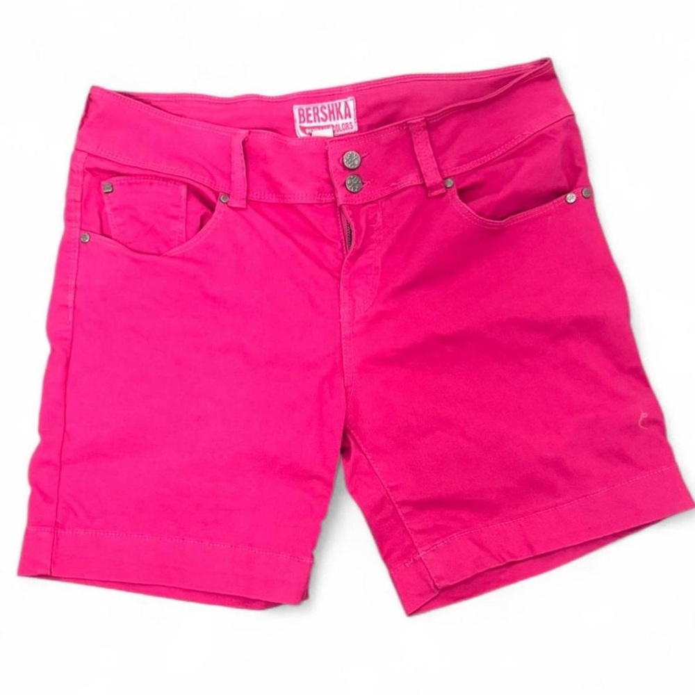 Bershka Fuchsia Women's Shorts